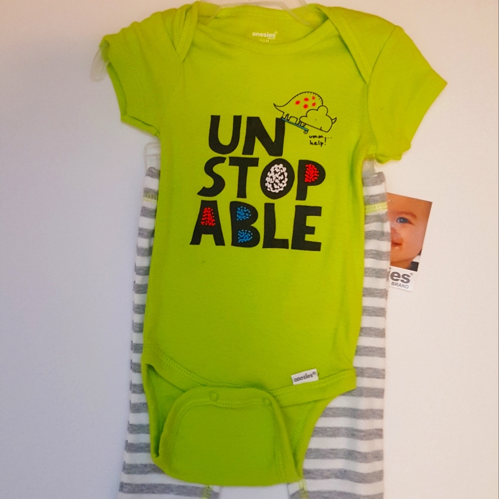 Gerbie Onesie Baby Body Pants Set, NEWBORN NEW